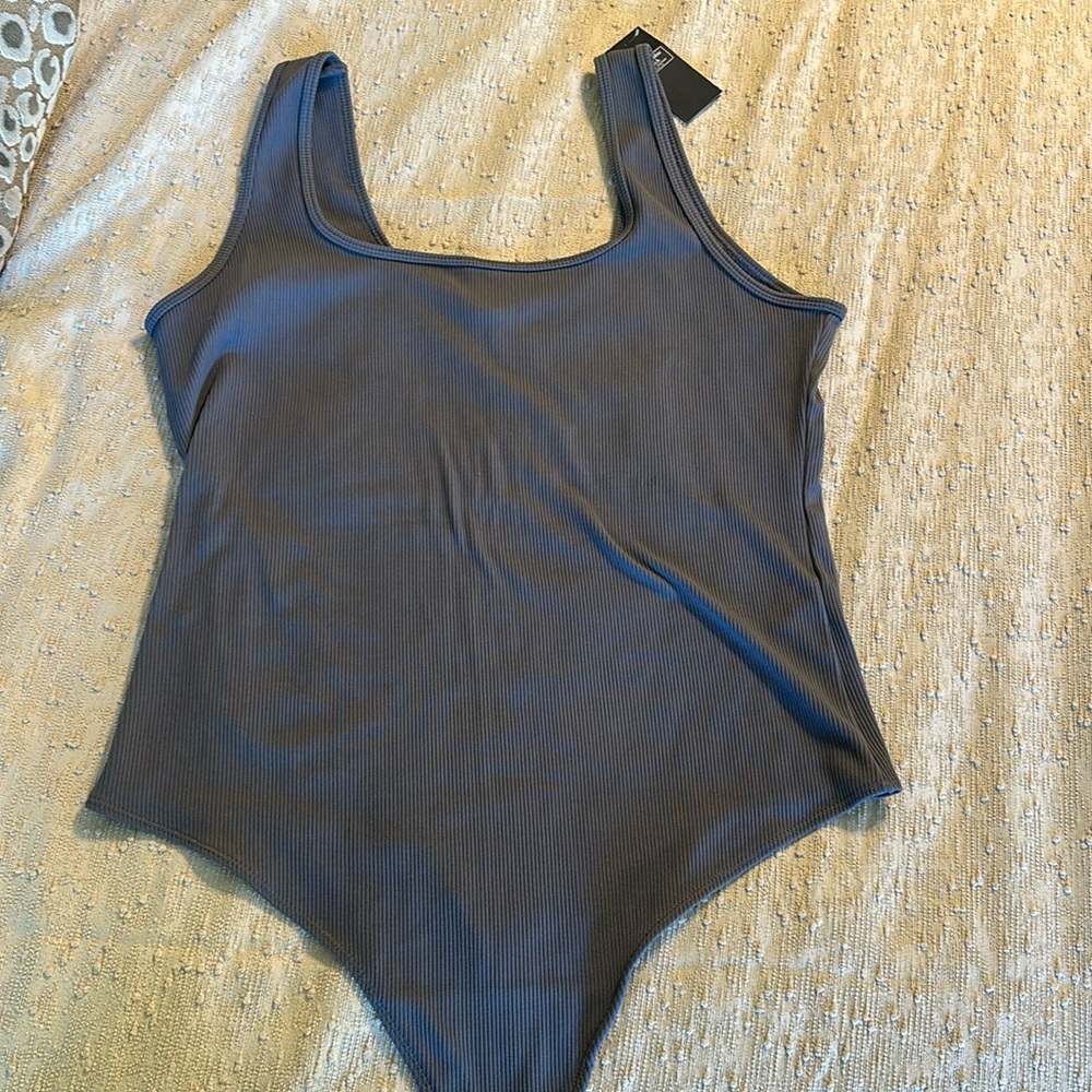 NWT Abercrombie & Fitch XXL Bodysuit Soft Collection Gray